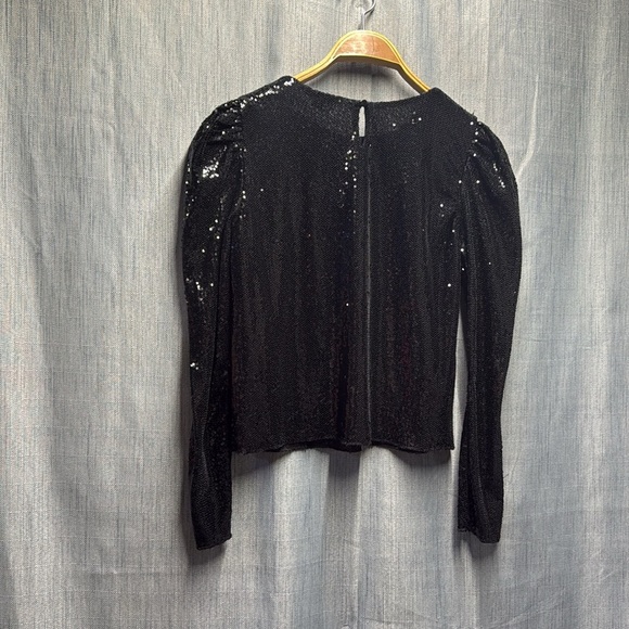 🇺🇸 ONLY Elegant Black Sequin Top size XS - Picture 8 of 10
